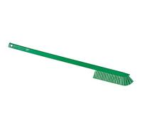 Vikan Narrow Long Handle Brush, Regenerated Polypropylene Block, Green, One Size