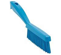 Vikan 41953 Slim, Stiff Bristles, Washing / Sweeping, Hand Brush, Fabric, Upholstery, Carpet, 300mm (Blue)