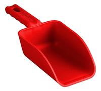 Vikan Remco 63004 Color-Coded Plastic Hand Scoop - BPA-Free Food-Safe Kitchen Utensils, Restaurant and Food Service Supplies, 16 oz, Red