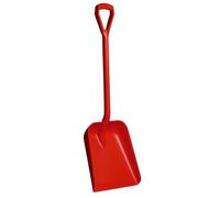 Vikan Shovel Large Lightweight Strong Durable Plastic Rust Proof Food Snow Muck (Red)