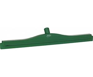 Vikan Squeegee,Ultra Hygiene,Dbl Blade,24",PP/RB,GN, 7714, Green