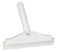 Vikan, White Squeegee,Ultra Hygiene,Dbl Blade,Hand,10", 7711
