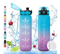Vikaster Sports Water Bottle, 500 ml BPA-Free Drinking Bottle, Bicycle Water Bottle, Leak-Proof, Suitable for Carbonated Drinks, Sports Water Bottle for Bike, Fitness, School, Children, Outdoor