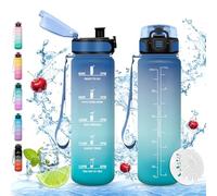 Vikaster Sports Water Bottle, 500 ml BPA-Free Drinking Bottle, Bicycle Water Bottle, Leak-Proof, Suitable for Carbonated Drinks, Sports Water Bottle for Bike, Fitness, School, Children, Outdoor