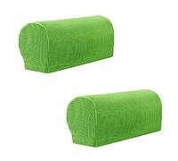 VIKAUL Armrest Covers Stretch Armchair Slipcovers Set of 2 Arm Caps Anti-Slip Arm Rest Covers Sofa Chair Arm Caps Furniture Protector for Chair, Recliner, Sofa,Grass Green