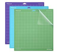 VIKDOOK Cutting Mat Compatible with Cricut Machine 12” X12” Variety Grip Sticky Mats Pack Blue Light Grip Green Standard Grip Purple Strong Grip Total 3 Mats