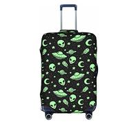Vikeiac Alien Bright Suitcase Cover Travel Luggage Protector Cover Fits 18-32 Inch Suitcase
