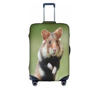 Vikeiac Hamsters On Grass Suitcase Cover Travel Luggage Protector Cover Fits 18-32 Inch Suitcase