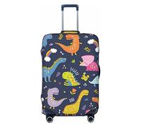 Vikeiac Highly Elastic Spandex Suitcase Cover Luggage Cover Protector Small Fits 18 to 21 Inch Colorful Cute Kawaii Kids Dinosaurs Prints