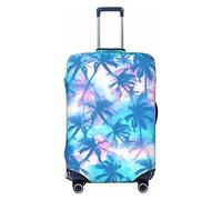 Vikeiac Highly Elastic Spandex Suitcase Cover Luggage Cover Protector Small Fits 18 to 21 Inch Palm Tropical Pattern Exotic Prints