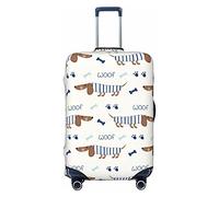 Vikeiac Highly Elastic Spandex Suitcase Cover Luggage Cover Protector X-Large Fits 29 to 32 Inch Cute Dogs Bones Kids Prints