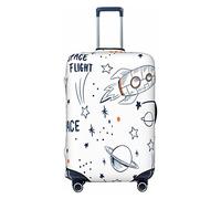 Vikeiac Highly Elastic Spandex Suitcase Cover Luggage Cover Protector X-Large Fits 29 to 32 Inch Hand Drawn Space Elements Prints