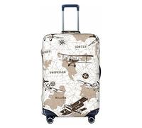 Vikeiac Highly Elastic Spandex Suitcase Cover Luggage Cover Protector X-Large Fits 29 to 32 Inch Retro Planes Fighter Prints
