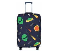 Vikeiac Travel Luggage Cover Alien UFO Space Comet Women Girls Suitcase Cover for 18-32 Inch