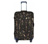 Vikeiac Travel Luggage Cover Ancient Egyptian Gods and Hieroglyphs Cartoon Suitcase Cover for 18-32 Inch