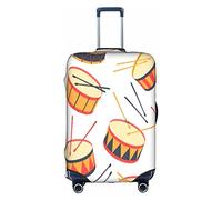 Vikeiac Travel Luggage Cover Drums and Drum Sticks PatternSuitcase Cover for 18-32 Inch