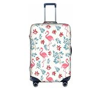 Vikeiac Travel Luggage Cover Flamingo Birds Plam Leaves Cartoon Suitcase Cover for 18-32 Inch