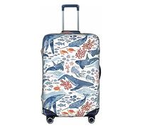 Vikeiac Travel Luggage Cover Ocean Life Elastic Suitcase Cover for 18-32 Inch
