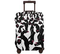 Vikeiac Travel Suitcase Protector Cover Penguins Washable Dustproof Anti-Scratch Elastic Suitcase Protector Fits 18-32 Inch Luggage X-Large
