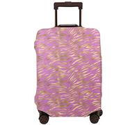 Vikeiac Travel Suitcase Protector Cover Pink Tiger Stripes Washable Dustproof Anti-Scratch Elastic Suitcase Protector Fits 18-32 Inch Luggage X-Large