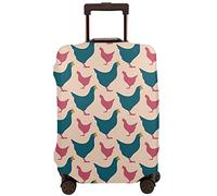 Vikeiac Travel Suitcase Protector Cover Rhode Island Red Chicken Washable Dustproof Anti-Scratch Elastic Suitcase Protector Fits 18-32 Inch Luggage Medium