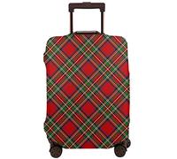 Vikeiac Travel Suitcase Protector Cover Royal Stewart Tartan Rotated Washable Dustproof Anti-Scratch Elastic Suitcase Protector Fits 18-32 Inch Luggage Medium