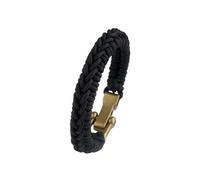 VIKENNIA Minimalist Paracord Bracelet for Men with D Ring Shackle Buckle Adjustable - Simple, Multi Purpose Survival Bracelet with Stainless Steel Shackle - Paracord Bracelets for Men - Adjustable