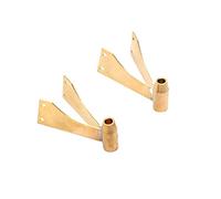 VIKEP 2pcs Brass Propeller Shaft Bracket Double Arm Axle Strut Holder Inner Dia 4mm Flexible Supporter DIY Handmade Parts Fit For RC Boat