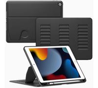 VIKESI Case for iPad 9th / 8th / 7th Generation 10.2 inch (2021/2020/2019 Released),Multiple Angles Magnetic Stand Cover,Shockproof Back,Pencil Holder,and Auto Sleep/Wake,Black