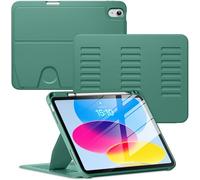 VIKESI Case for iPad (A16) 11-inch 2025 and iPad 10th/11th Generation 10.9 Inch 2022,Multiple Angles Magnetic Stand Cover,Shockproof Back,Pencil Holder,and Auto Sleep/Wake,Forest Green
