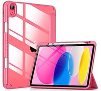 VIKESI Case for iPad (A16) 11-inch 2025 and iPad 10th Generation 10.9 Inch 2022, Clear Back and TPU Shockproof Frame Cover [Built-in Pencil Holder, Support Auto Sleep/Wake] - Watermelon