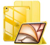 VIKESI Case for iPad Air 11-inch M4/M3/M2 Chip 2026/2025/2024 and for iPad Air 5th/4th Gen 10.9 Inch 2022/2020,Matte Slim Hard Back, Soft TPU Frame, Pencil Holder,Auto Sleep/Wake -Banana