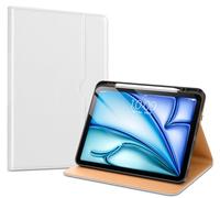 VIKESI Case for iPad Air 13 inch (M3) 2025 / (M2) 2024,Premium Leather Folio,Apple Pencil Holder,Auto Sleep/Wake,Stand Cover - White