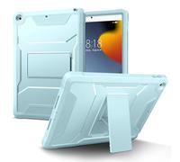 VIKESI for iPad 9th/8th/7th Generation Case 2021/2020/2019, iPad 10.2 Inch Rugged Durable Kickstand Protective Cover Built-in Screen Protector-Winter Blue