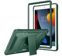 VIKESI for iPad 9th/8th/7th Generation Case 2021/2020/2019, iPad 10.2 Inch Rugged Durable Kickstand Protective Cover Built-in Screen Protector-Cypress