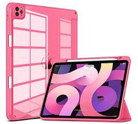 VIKESI for iPad Pro 11 Inch 4th/3rd/2nd/1st Generation Case, iPad Air 11-inch / 5th / 4th Generation Case with Clear Back,Pencil Holder,Auto Sleep/Wake,Camera Protection,Watermelon