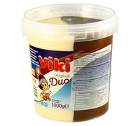 VIKI DUO 380g - Two- coloured Choco Snack - Half Dark Chocolate & Half White Vanilla Cream (VIKI DUO 1000G)