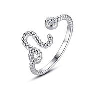 VIKI LYNN 925 Sterling Silver Leo Zodiac Sign Constellation Astrology Adjustable Ring for Women