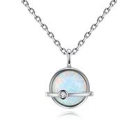 VIKI LYNN Created White Opal Necklace 925 Sterling Silver October Birthstone Jewellery for Women