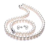 VIKI LYNN Freshwater Cultured Pearl Necklace Jewellery Sets Wedding for Women