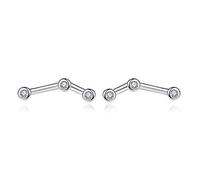 VIKI LYNN Women Girls 925 Sterling Silver CZ Aries Zodiac Constellation Earrings