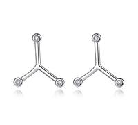 VIKI LYNN Women Girls 925 Sterling Silver CZ Cancer Zodiac Constellation Earrings