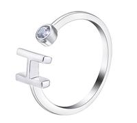 VIKI LYNN Women Ladies Girls 925 Sterling Silver Adjustable H Initial Rings Size J