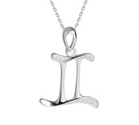 VIKI LYNN Zodiac Birthday Gifts for Women Constellation Horoscope Pendant Necklace 925 Sterling Silver Cubic Zirconia (Gemini)