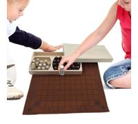 Vikiing Game Chess Set, Traditional Two-Player Strategy Board Game With Linen Playing Board & Resin Pieces For Kids Adults, Historical Educational Travel Ģame, IdeallGift For Family & Intelligence