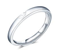 VIKILEE Ring women 925 Sterling Silver ring Adjustable Size Animal Dolphin Logo BFF Anniversary Wedding Band
