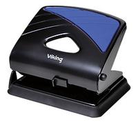Viking 2 Holes Hole Punch Metal 30 Sheets 96W0 Black, Blue