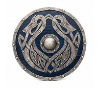 Viking 24'' Wooden Decorative Dragon Shield Battle Ready Fantasy Cosplay LARP Reenactment Halloween Costume For LARP, Cosplay, Renaissance Fairs, Halloween, historical reenactment