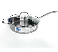 Viking 3 Ply Stainless Steel With Aluminum Core 5.25 Quart Saute Pan WIth Lid
