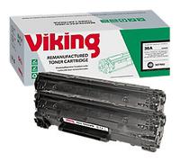 Viking 36A Compatible HP Toner Cartridge CB436A Black Pack of 2 Duopack